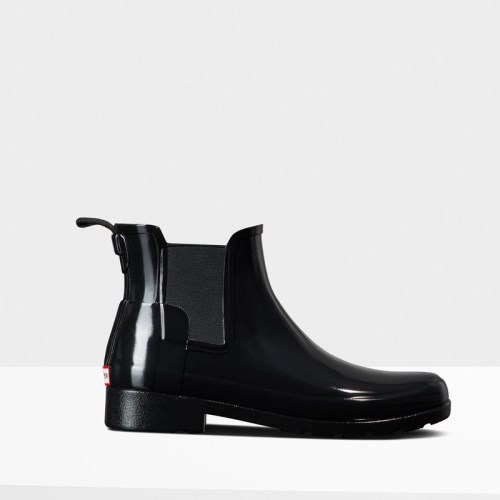 Hunter Refined Gloss Slim Fit Chelsea Boots (B467N) Ireland